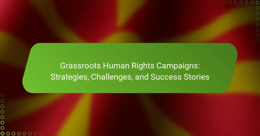 Grassroots Human Rights Campaigns: Strategies, Challenges, and Success Stories
