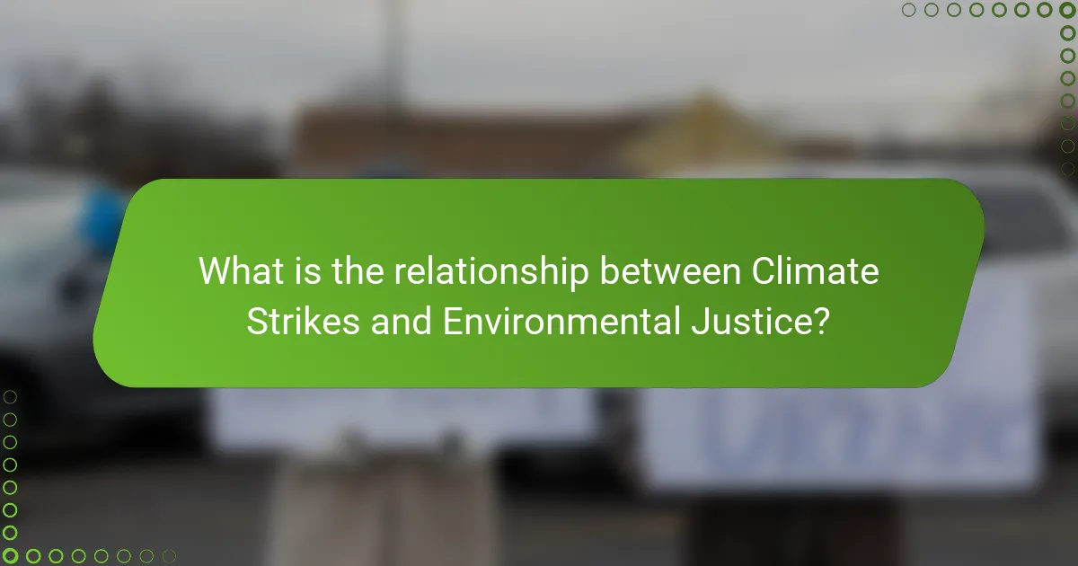 What is the relationship between Climate Strikes and Environmental Justice?